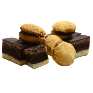 CIASTKA DESEROWE – Tacka z krajanką oraz baletką bez maku. tacka 400g.