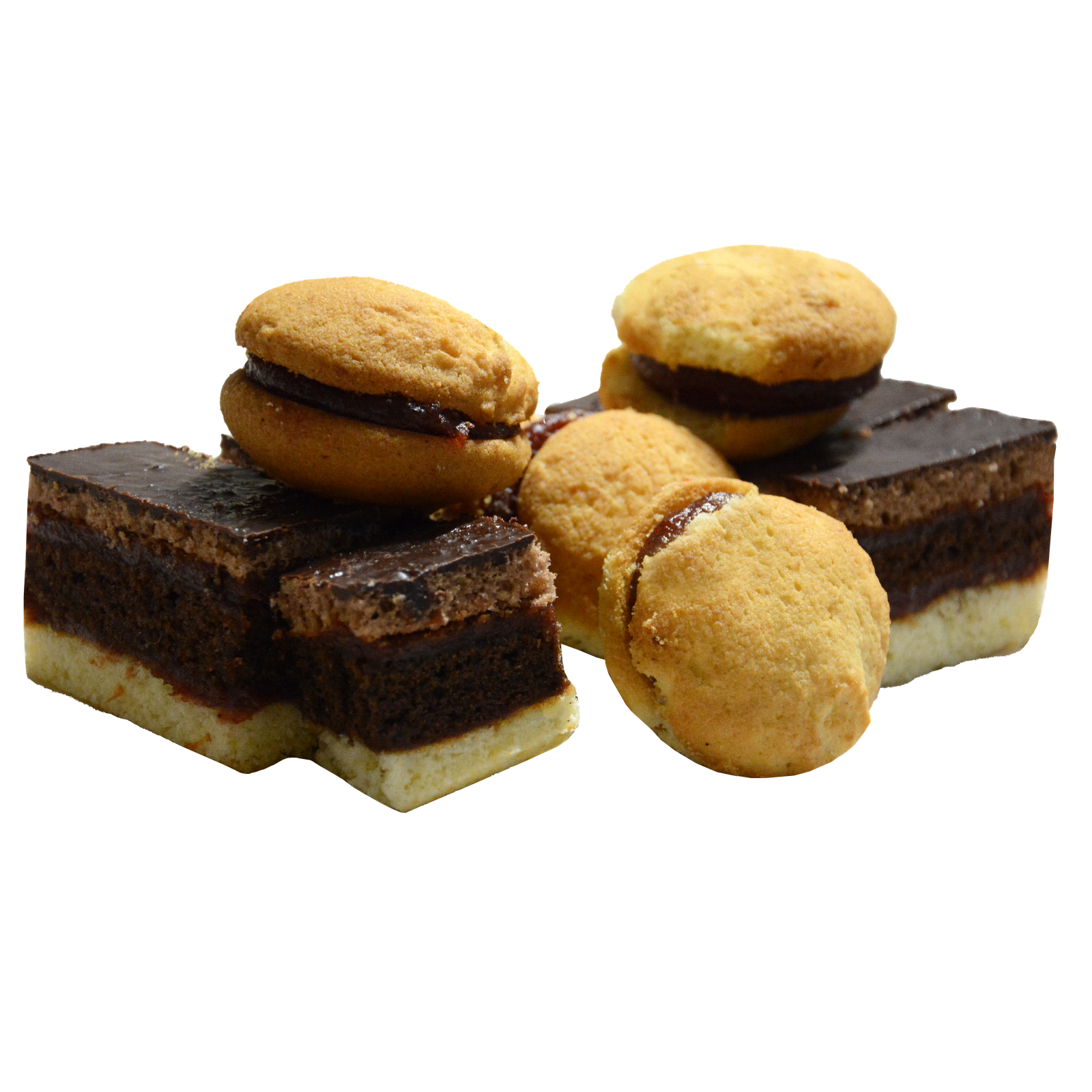CIASTKA DESEROWE – Tacka z krajanką oraz baletką bez maku. tacka 400g.